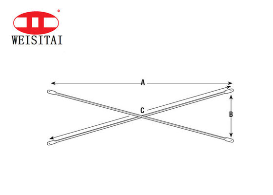 20MM ガルバネイド鋼筋枠 脚手架 横支架